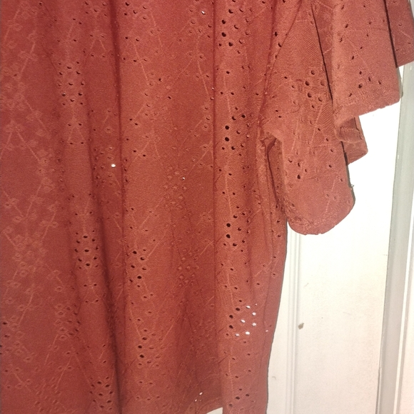 Ruby Rd. Women's Rust Blouse - Picture 3 of 9